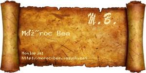 Móroc Bea névjegykártya